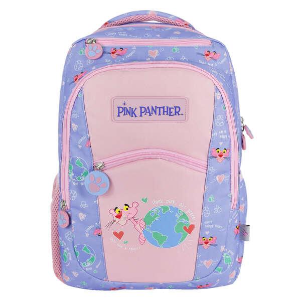 Zaino Dohe Grande Pantera Rosa - Realizzato in resistente poliestere - Scomparto principale con tasca imbottita - Tasche fronta