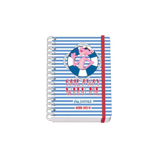 Dohe Pink Panther Sailing Agenda scolastica a spirale cablata A5 - Vista settimanale - Carta 80 g/m2 - Copertina in cartone lam