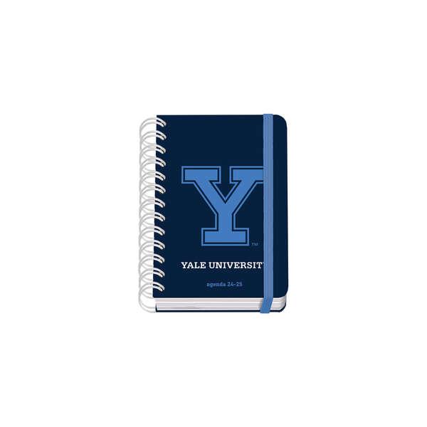 Dohe YALE Navy Agenda scolastica a spirale cablata A6 - Diametro pagina - Carta 80 g/m2 - Copertina in cartone laminato - Chius