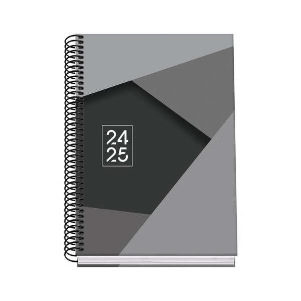 Agenda scolastica a spirale Dohe Tamgram A5 - Vista settimanale - Carta 70 g/m2 - Copertina in cartone laminato - Colore nero