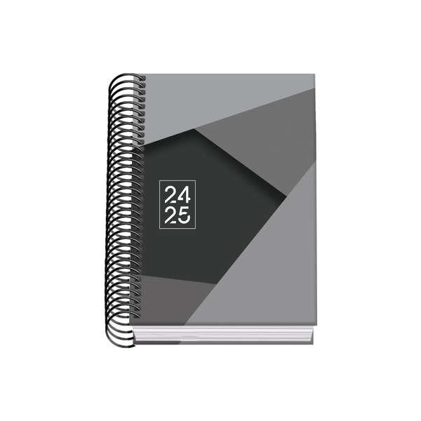 Agenda scolastica a spirale Dohe Tamgram A6 - Diametro pagina - Carta 70 g/m2 - Copertina in cartone laminato - Colore nero