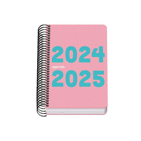 Agenda scolastica Dohe Memory Spiral A6 - Dia Page - Carta 70 g/m2 - Copertina in polipropilene - Colore rosa