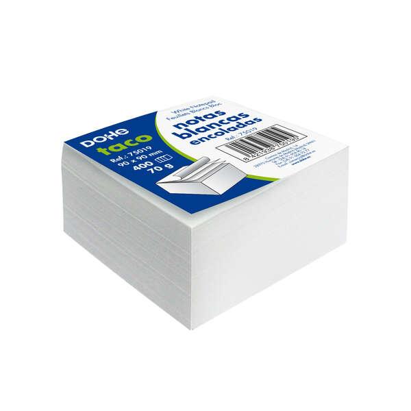 Blocco Dohe da 400 Banconote da 90x90mm - Carta Bianca da 70gr - Gommata Superior