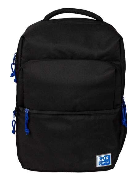 Oxford B -Ready School Zackpack - cinghie imbottite e regolabili - taglia 42x30x15cm - colore nero