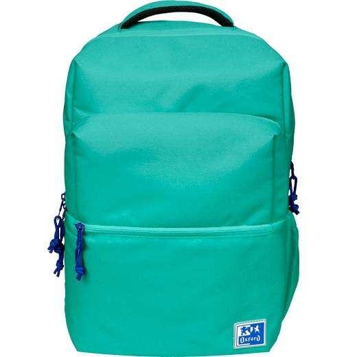 Zaino Scuola Oxford B-ready - cinghie imbottite e regolabili - taglia 42x30x15cm - colore turchese