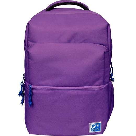 Oxford B-ready School Zackpack - cinghie imbottite e regolabili - taglia 42x30x15cm - colore lilla