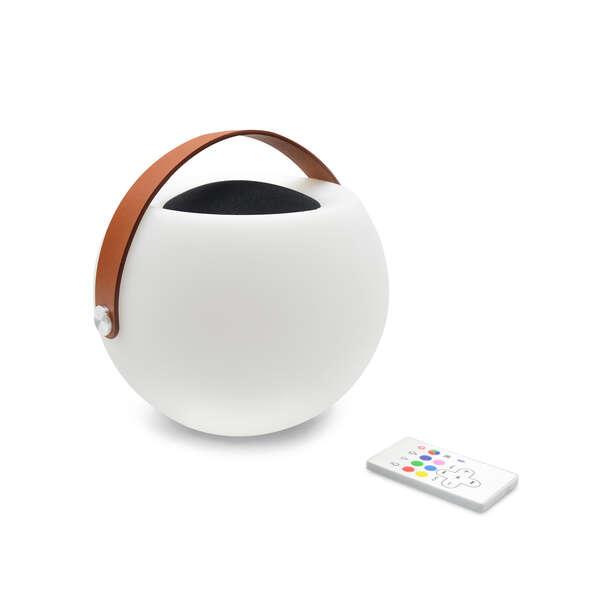 Lampada a bolle Ksix con altoparlante - Fino a 7 colori - Telecomando - Bluetooth - Bianca