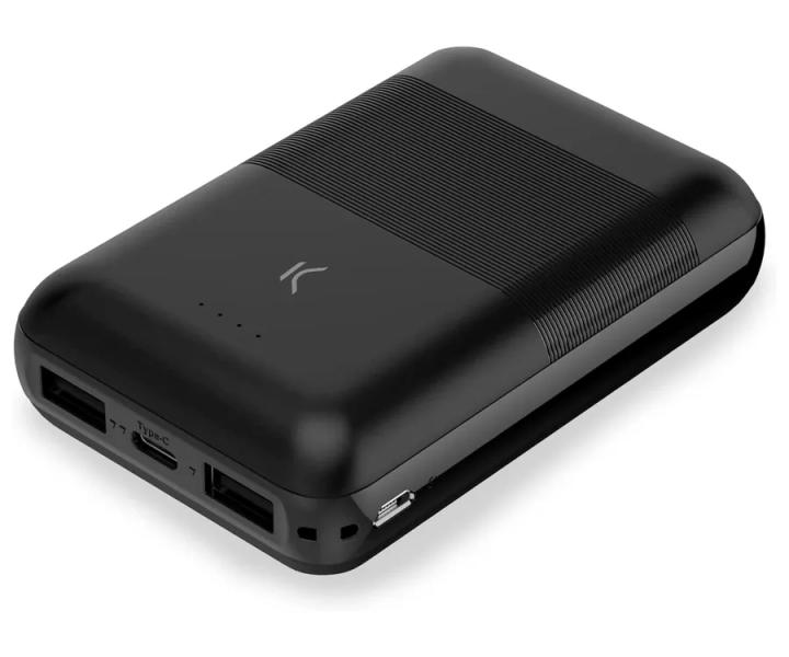 Mini batteria esterna/Power Bank KSIX 10000MAH - Ricarica simultanea - 1x USB -A, 1x USB -C