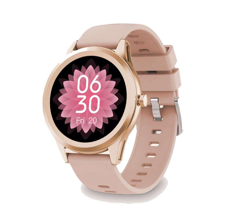 KSIX Globe Smartwatch Orologio 1.28 - Bluetooth 5.0 BLE - Durata batteria 7 giorni - Resistenza all'acqua IP67 - Colore rosa