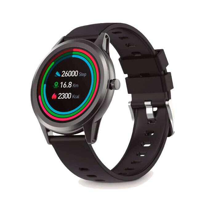 Schermata dell'orologio smartwatch KSIX Globe 1.28 - Bluetooth 5.0 BLE - durata batteria 7 giorni - resistenza all'acqua IP67 -