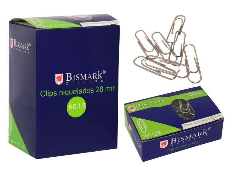 BISMARK 100 CLIP PACCHE NEST Nº1,5 28mm - Nichel