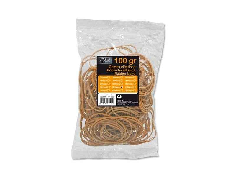 Mazza da ufficio in gomma elastica Ã˜ 120mm - alta qualitÃ  - sacchetto da 100gr