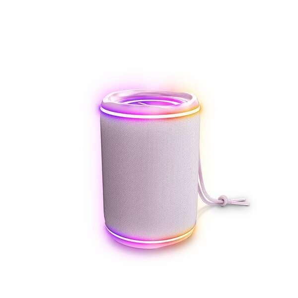 Altoparlante Energy Sistem Urban Box Supernova - 16W - Luci LED - Bluetooth - USB/MicroSD - TWS - Colore Rosa