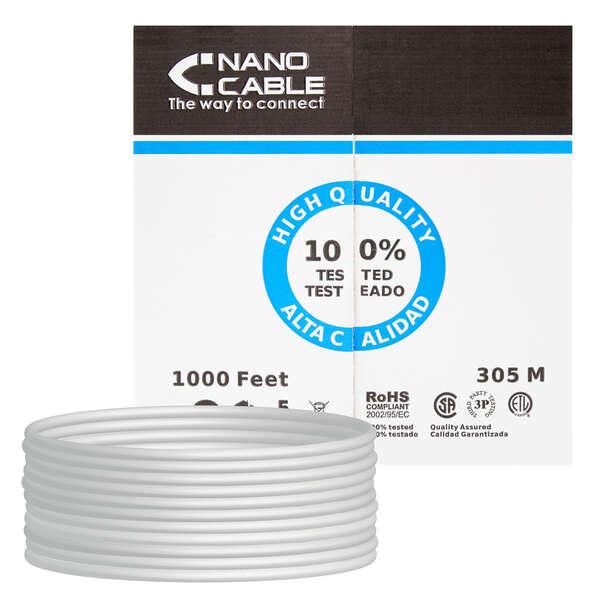 Nanocable 10.20.0504 cavo di rete Grigio 305 m Cat6e U/UTP (UTP)