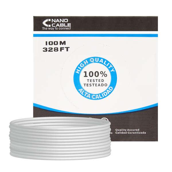 Nanocable 10.20.0902 cavo di rete Grigio 100 m Cat6 F/UTP (FTP)