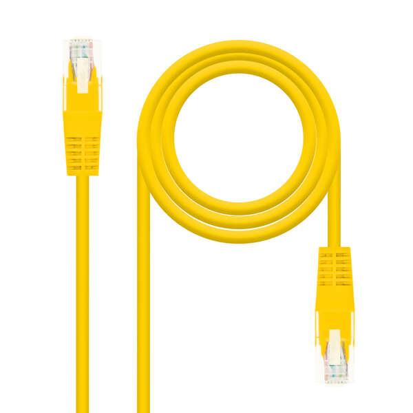 Nanocable 10.20.0400-Y cavo di rete Giallo 0,5 m Cat6e U/UTP (UTP)