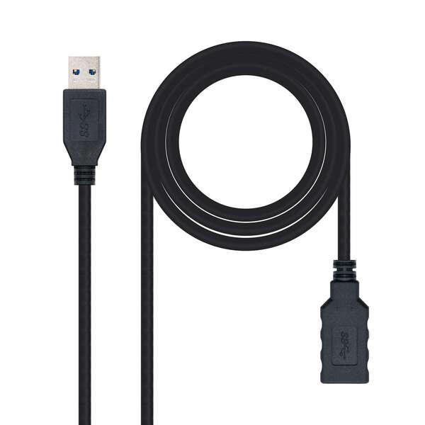 Nanocable 10.01.0901-BK cavo USB 1 m USB 3.2 Gen 1 (3.1 Gen 1) USB A Nero