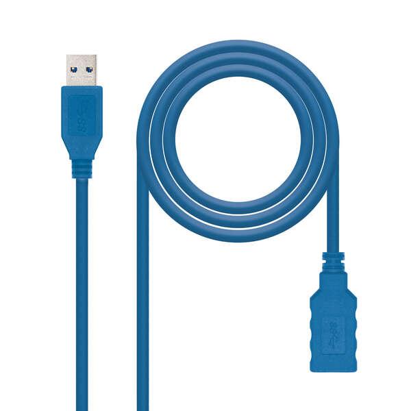 Nanocable 10.01.0901-BL cavo USB 1 m USB 3.2 Gen 1 (3.1 Gen 1) USB A Blu