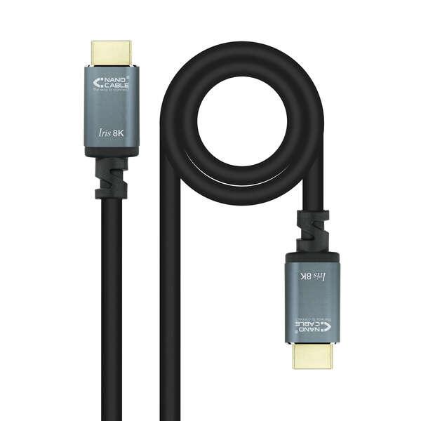 Nanocable 10.15.8002 cavo HDMI 2 m HDMI tipo A (Standard) Nero