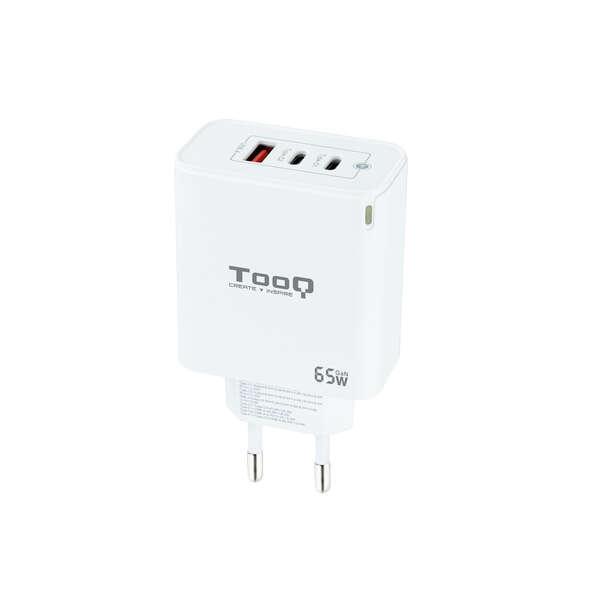 TooQ TQWC-GANQC2PD65WT Caricabatterie per dispositivi mobili Universale Bianco AC Ricarica rapida Interno