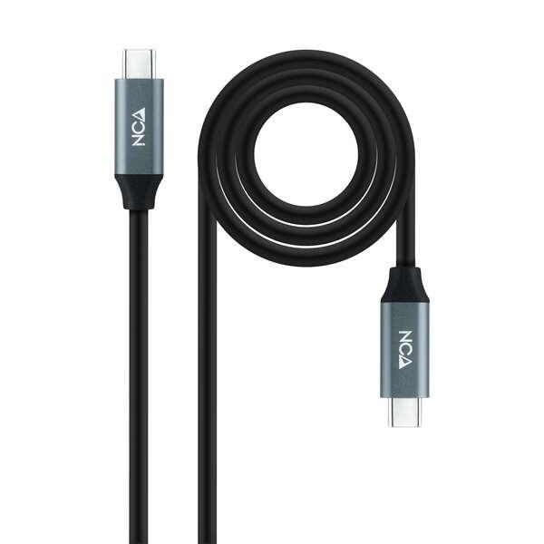 Nanocable 10.01.4301 cavo USB 1 m USB4 Gen 2x2 USB C Nero