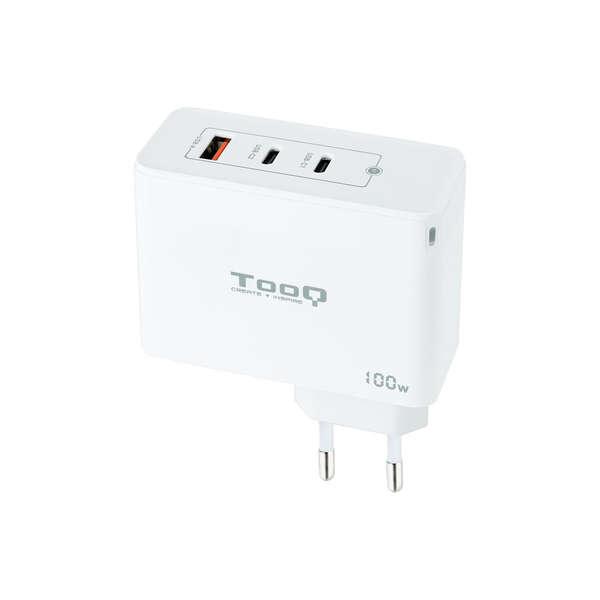 TooQ TQWC-GANQC2PD100W Caricabatterie per dispositivi mobili Universale Bianco AC Interno