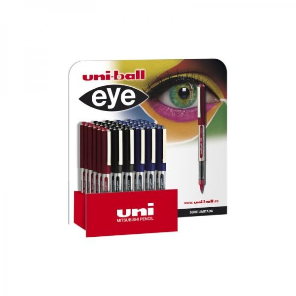 Display Uni-ball Eye Micro UB-150 da 36 penne a inchiostro liquido Caratteristiche -Punta in acciaio inossidabile - Sfera in ca