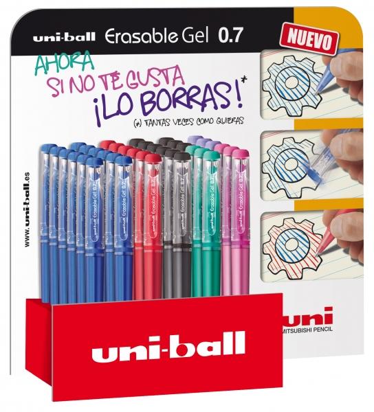 Uni-ball Gel Cancellabile -UF-222/3D EXPOSITOR 0,7mm