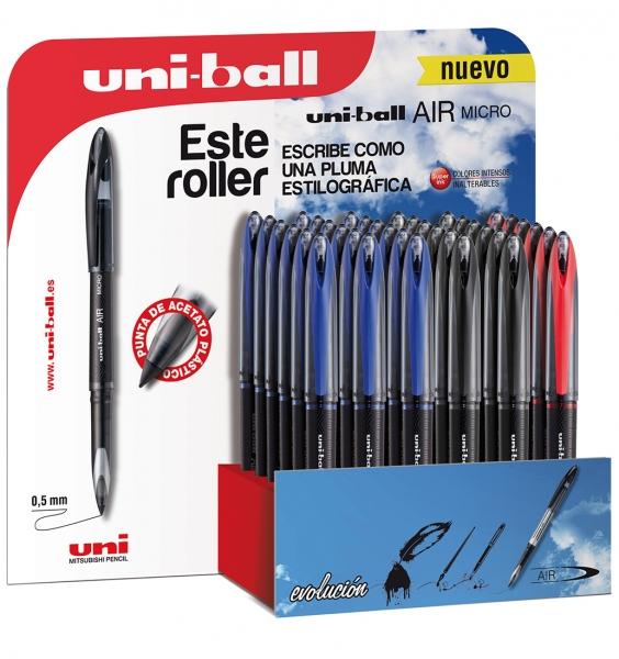 Uni-ball AIR MICRO -UBA-188-M/DISPLAY 3D 05mm Caratteristiche - Roller che scrive come una penna stilografica -Rivoluzionaria p