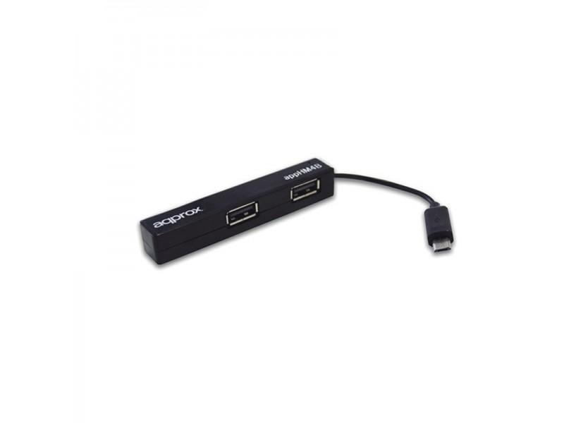 Hub approssimativo 4 porte USB 2.0 a Micro USB OTG 2.0