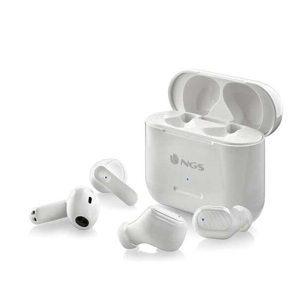 NGS SET DA 4 AURICOLARI, DUE PAIA BLUETOOTH CON CONNESSIONE AUTOMATICA, 30 ORE, SENSORE TOUCH, GOMMI