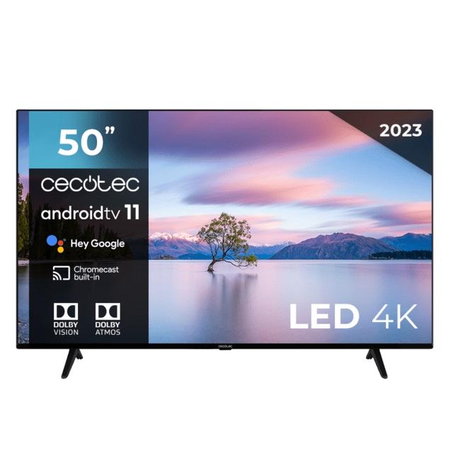 Cecotec Serie TV A1 Smart TV 50 LED UHD 4K HDR10 - Dolby Vision - Dolby Atmos - WiFi, HDMI, USB, Ethernet - Design Frameles - V