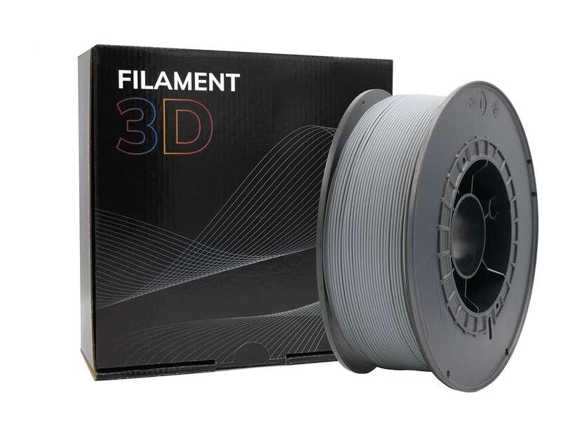 Filamente 3D Plameter 1.75 mm - bobina da 1 kg - colore grigio