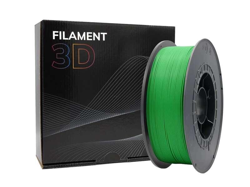 Filamento 3D Plameter 1.75 mm - bobina da 1 kg - colore verde