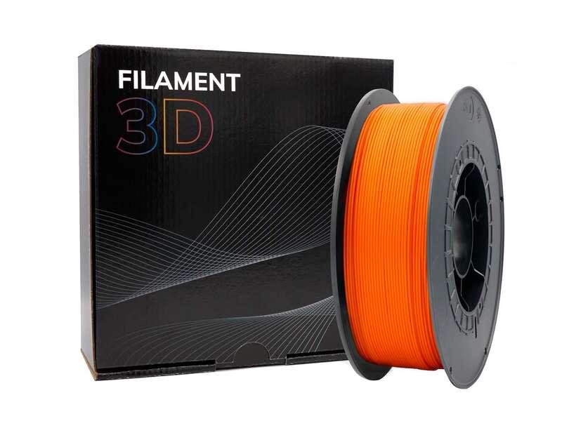 Filamento 3D Plameter 1.75 mm - bobina da 1 kg - colore arancione