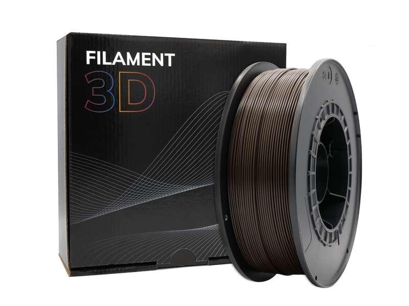 Filamento 3D Plameter 1,75 mm - Bobina da 1 kg - Colore Ebano