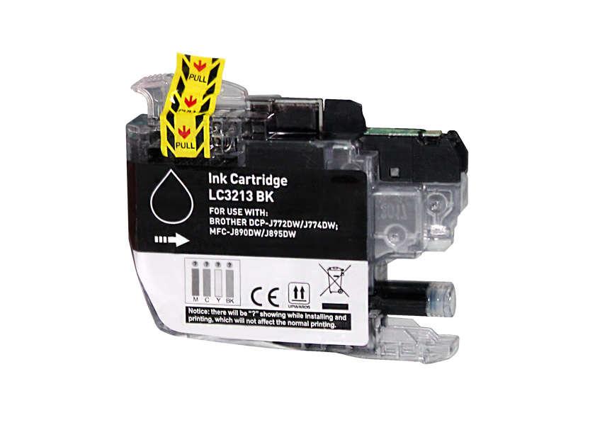 Brother LC3213/LC3211 Cartuccia ingranaggio ingranaggio nero - Sostituisce LC3213BK/LC3211BK