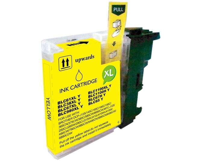 Cartuccia generica Brother LC980XL/LC1100XL/LC985XL - Sostituisce LC980Y/LC1100Y/LC985Y