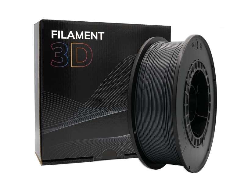 Filamento PLA 3D - Diametro 1,75 mm - Bobina da 1 kg - Colore grafite