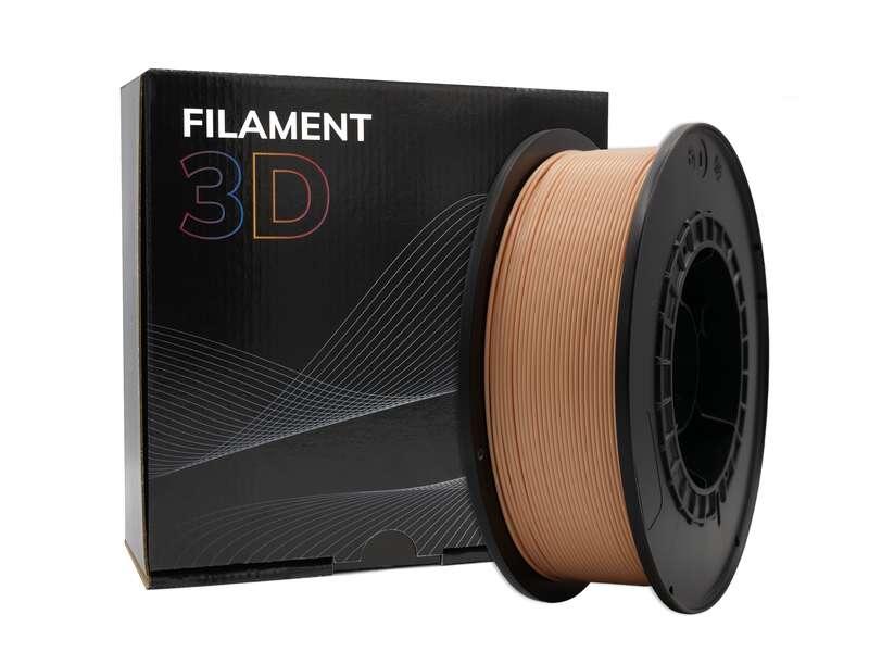 Filamento PLA 3D - Diametro 1,75 mm - Bobina da 1 kg - Colore pesca chiaro