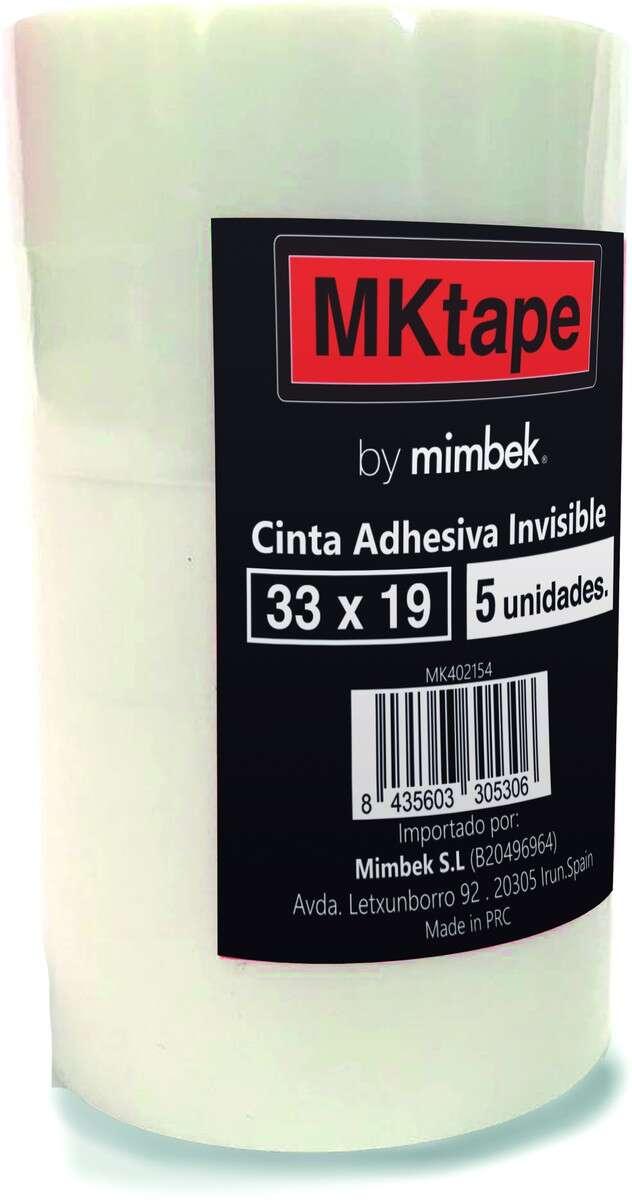 Mktape 5 strisce adesive invisibili 19mm x 33m