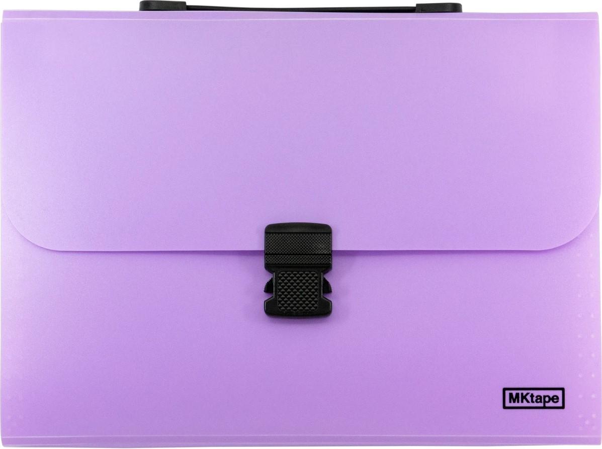 Mktape tessera bianca in plastica con 13 scomparti - PERSPETTO - PORTA CARTE - COLORE VIOLA