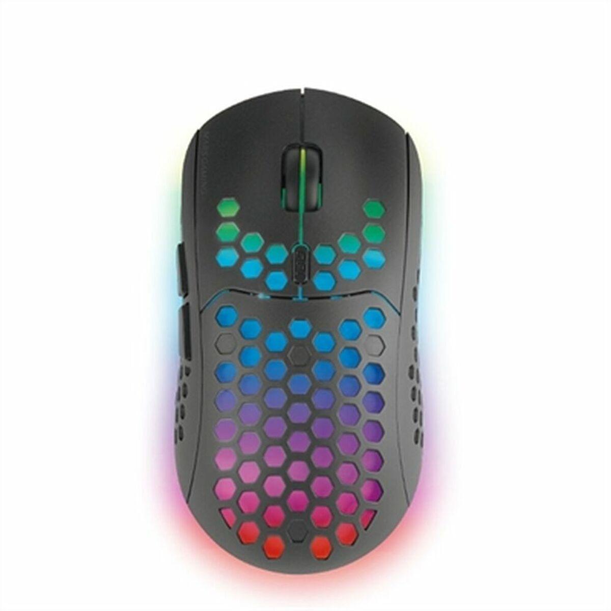 SOURIS SANS FIL GAMER MARS GAMING MMW3 RGB (NOIR)