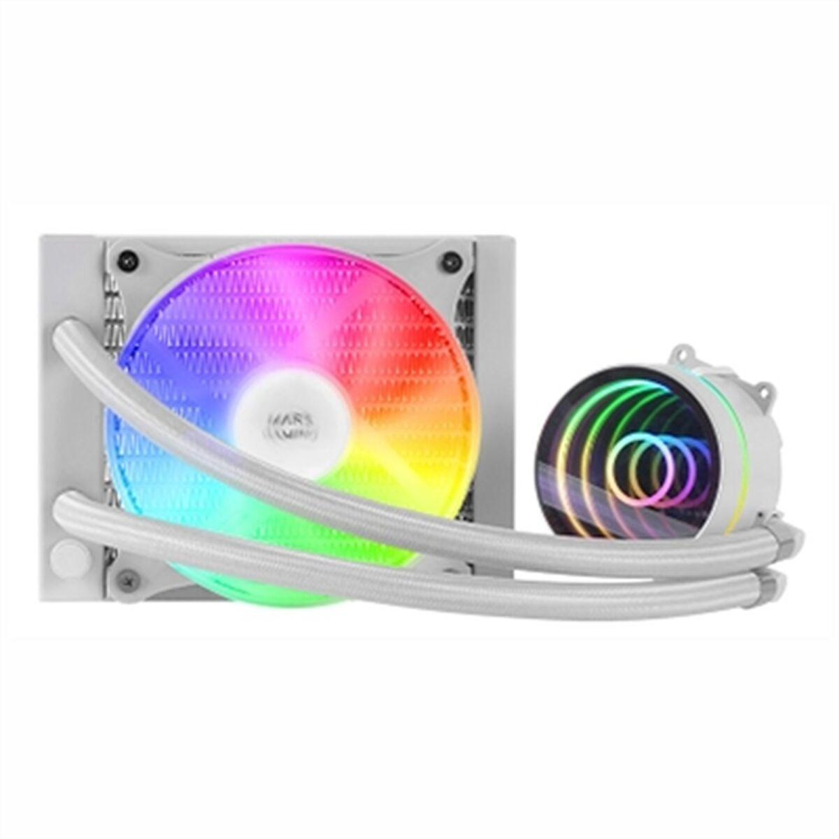 KIT WATERCOOLING AIO MARS GAMING ML-ONE RGB - 120MM (BLANC)