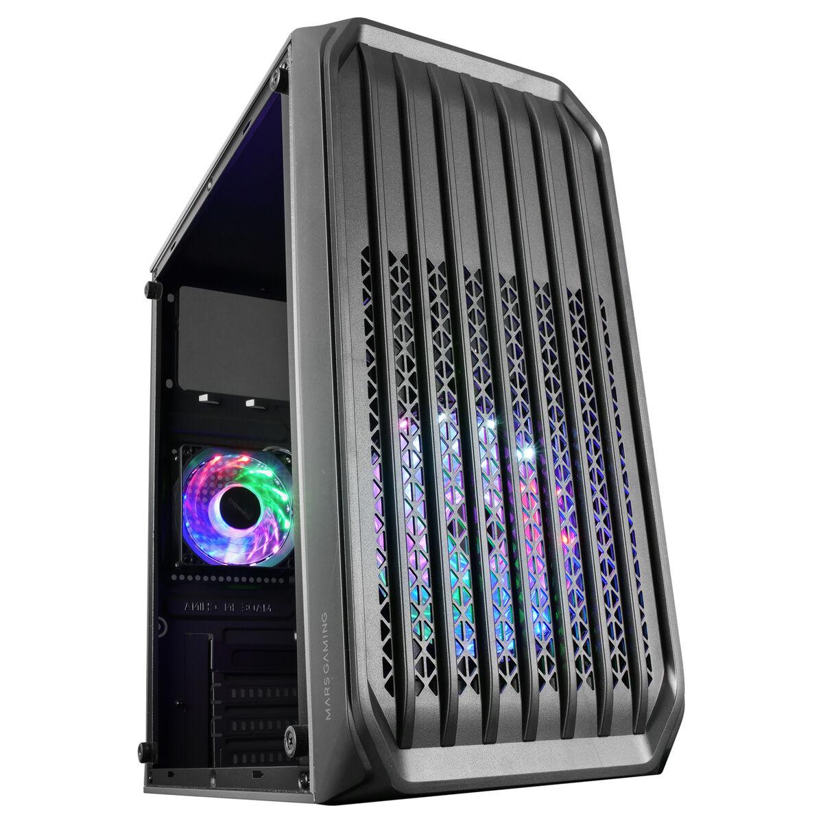 BOITIER MINI TOUR MICRO ATX MARS GAMING MC-S2 RGB AVEC PANNEAU VITRÉ (NOIR)