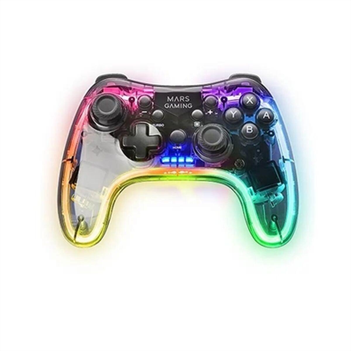 MANETTE DE JEU SANS FIL MARS GAMING MGP-BT RGB (TRANSPARENT)