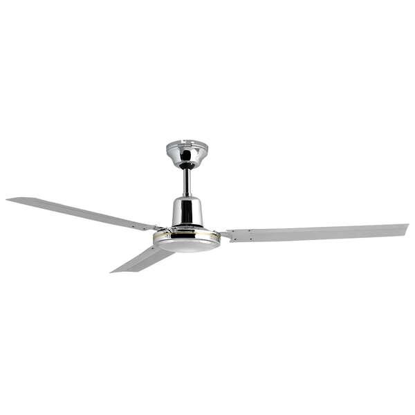 Orbegozo CFC 49120 Ventilatore da Soffitto Elegante e Potente - 3 Pale - 5 Velocità - Potenza 60 W - Cromo - Diametro 120 cm