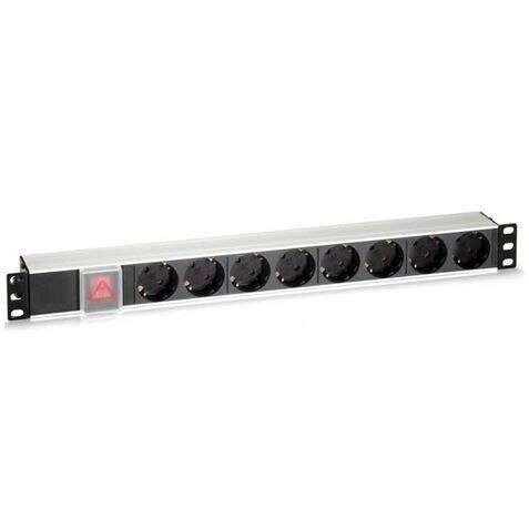 Cromad Strange 8 Shuckos per montaggio rack 19 1u - interruttore on/off - custodia in alluminio - cavo 1,80 m