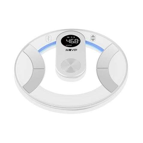 Muvip Round Design Bascula de Baño Digital - Pantalla LCD - Plataforma de Crista - Bild 1 von 1