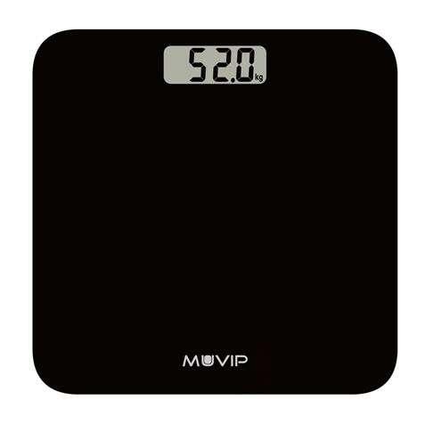 Muvip Bagno Basculante Digitale - Portata 180 kg - Sensori ad alta precisione - colore nero